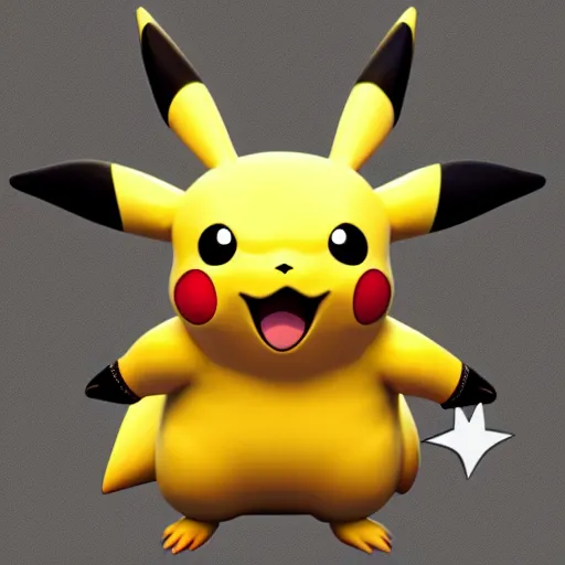 Prompt: pikachu with muscles, muscles, realistic, 4 k, photographic