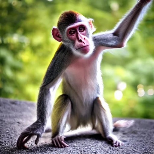 Image similar to dancing monkey, 8k, 4k, professional photography, award winning photo