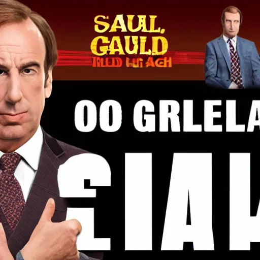 Prompt: saul goodman but it's grilled meat