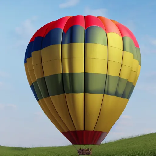 Image similar to a hot air balloon shaped like jeff's bezos head, 3 d render, octane, ray tracing, ultra high resolution, ultra detailed, 8 k