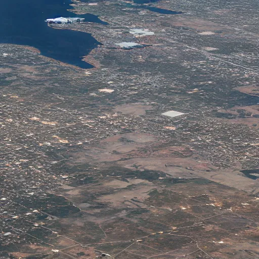 Image similar to Satellite image of Billings, Montana, Photorealistic