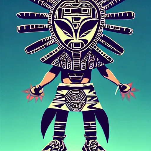 Image similar to sneaker design, aztec mayan street fashion native punk shoe design, hip hop sneaker design with subtle mayan patterns, majora's mask art style, gapmoe yandere grimdark, trending on pixiv fanbox, painted by greg rutkowski makoto shinkai takashi takeuchi studio ghibli, akihiko yoshida