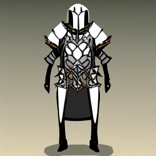 Prompt: paladin, Gothic style armor