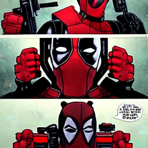 Prompt: deadpool in star wars