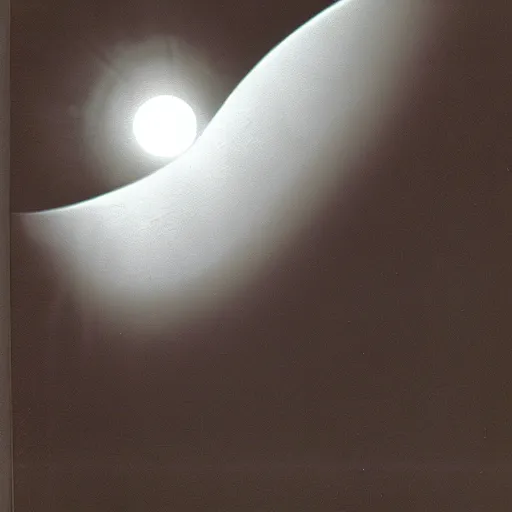 Prompt: dark solar eclipse, above rocky mountains, highly detailed, studio 4 k quality, by lillian bassman