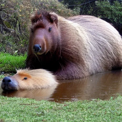 Image similar to giant capybara