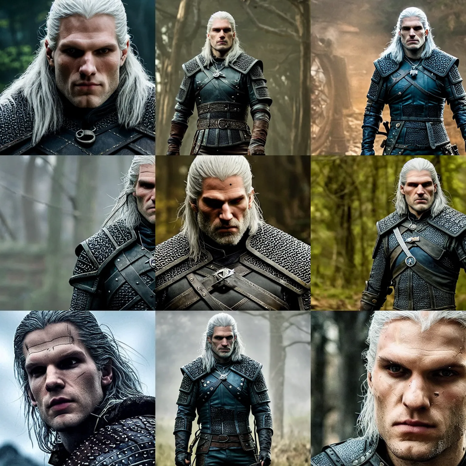 Prompt: geralt of rivia!!!! ( jesse eisenberg ) in netflix's the witcher ( 2 0 2 2 )