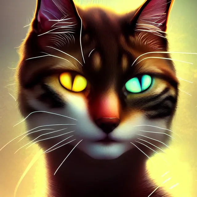 Prompt: epic professional digital art of cat cat cat cat cat cat cat cat, best on artstation, cgsociety, wlop, Behance, pixiv, cosmic, epic, stunning, gorgeous, much detail, much wow, masterpiece