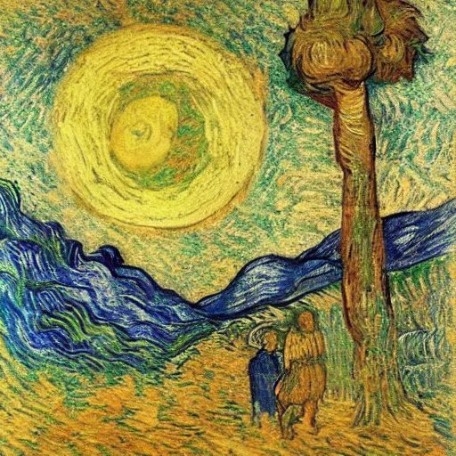 Prompt: midsummer's eve by davinci and van gogh, masterpiece, 8 k