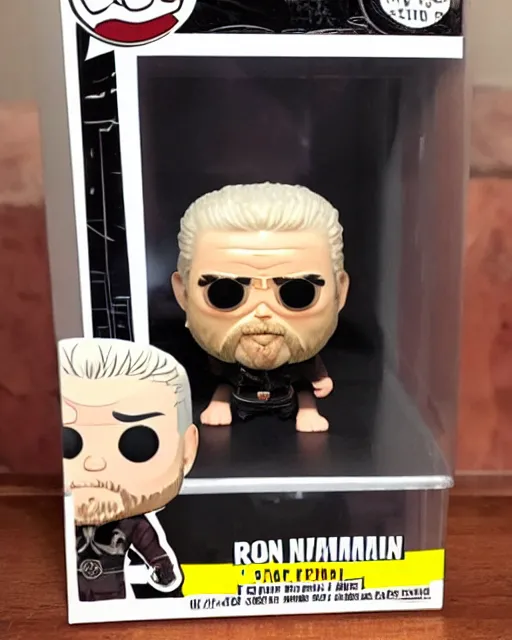 Image similar to Ron Perlman Funko Pop. Photographic, photography