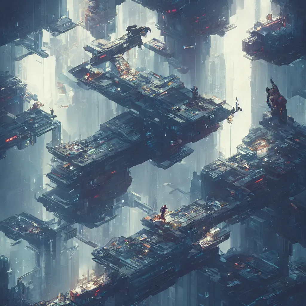 Image similar to cyberpunk hawking by peter mohrbacher and dan mumford and nekro, cgsociety, volumetric light, 3 d render