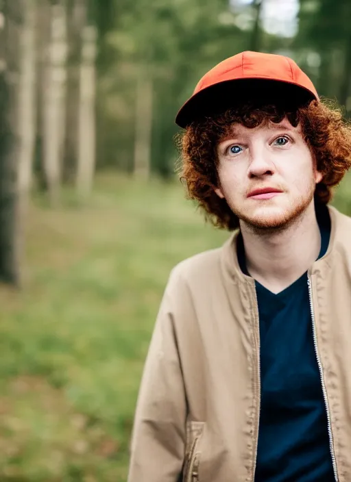 Image similar to portrait photo still of real life kyle broflovski, 8 k, 8 5 mm, f. 1 4