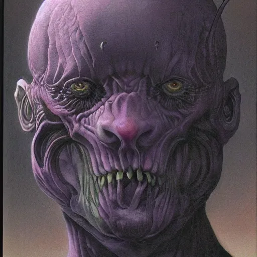 Image similar to A portrait of a demon by Wayne Barlowe