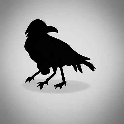 Image similar to Raven, trending on dribbble.com mascot