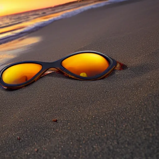 Prompt: onion wearing sunglasses on the beach, hyper realistic, detailed, 4k