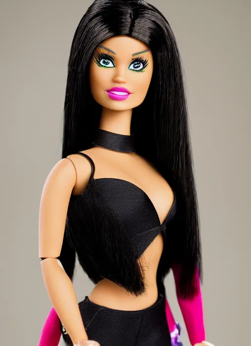 Prompt: Shego as a Barbie doll, symmetrical details, by Mattel (2015), product photography, official media