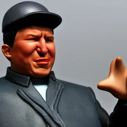 Image similar to hugo chavez action figure. realistic. photo. photorealistic. detailed. high quality. high resolution. lossless quality. lossless. 8 k. hdr. 4 k. 8 k resolution. 1 6 k resolution