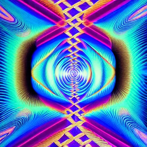 Prompt: patterns of color and light with rich natural images that evoke and support the patience to listen to ideas you don't like, artists jose ortiz and alex grey, intricately detailed, three dimensional optical illusion, ambient occlusion, volumetric light