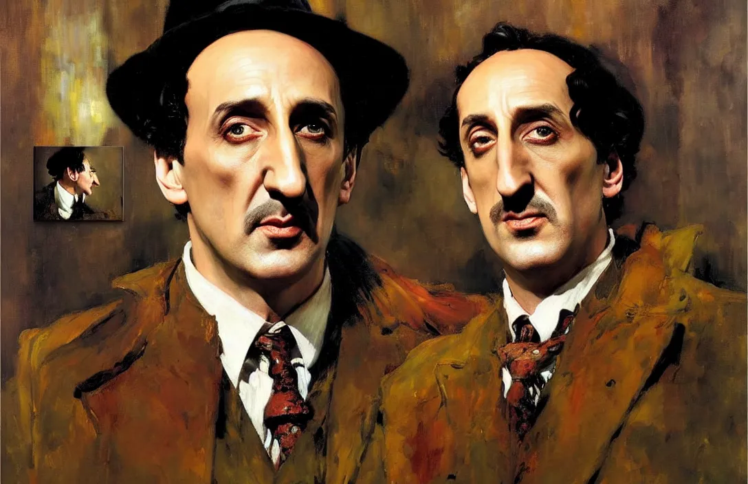 Prompt: portrait of basil rathbone as sherlock holmesl!!!!!!!!!!!!!!!!!!!!!!!!!!!, detailed face, detailed painting,, epic lighting, by ilya repin, phil hale and kent williams