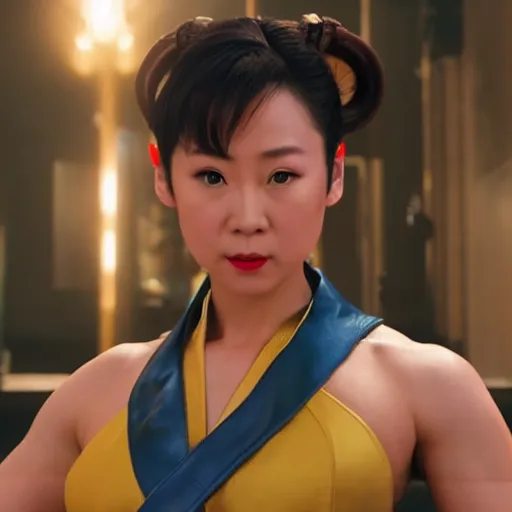 Image similar to Still of Chun Li in the movie Shang-Chi, cinematic lighting, 4k