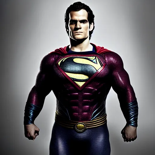 Image similar to portrait of henry cavill as omni - man