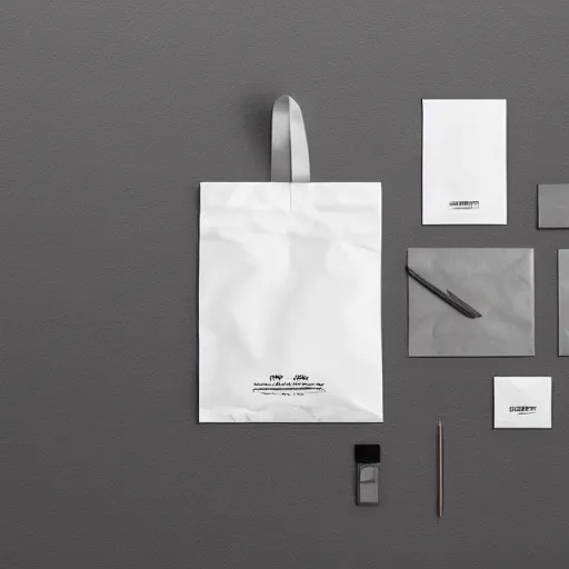 Image similar to stationary for industrial plastic bag company called wang, modern, trending on behance