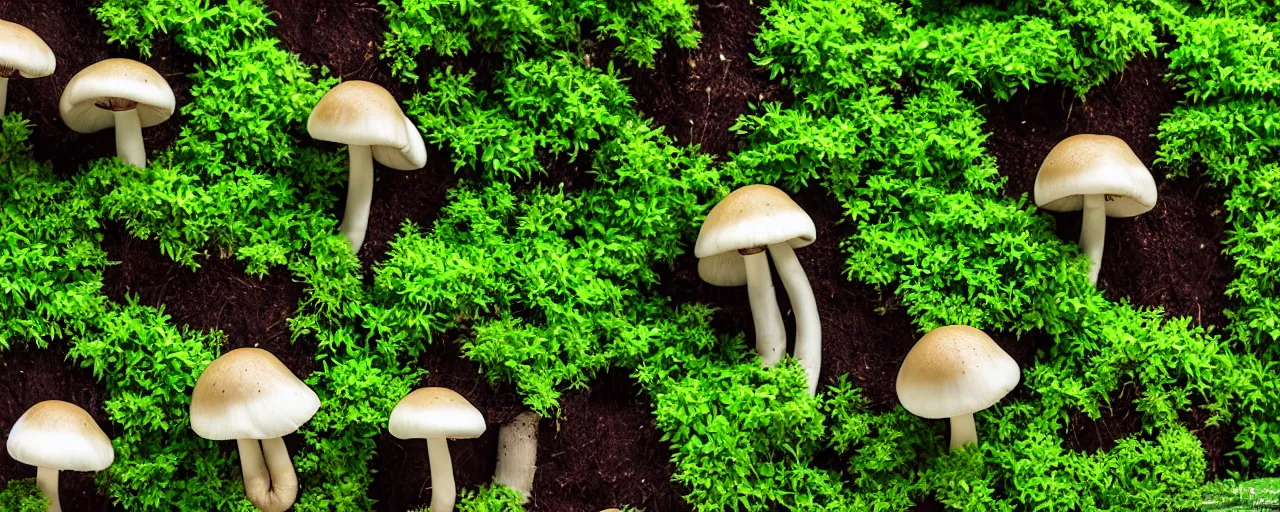 Image similar to mushroom-shaped electro static water condensation collector, irrigation, vertical gardens, in the desert, XF IQ4, 150MP, 50mm, F1.4, ISO 200, 1/160s, natural light