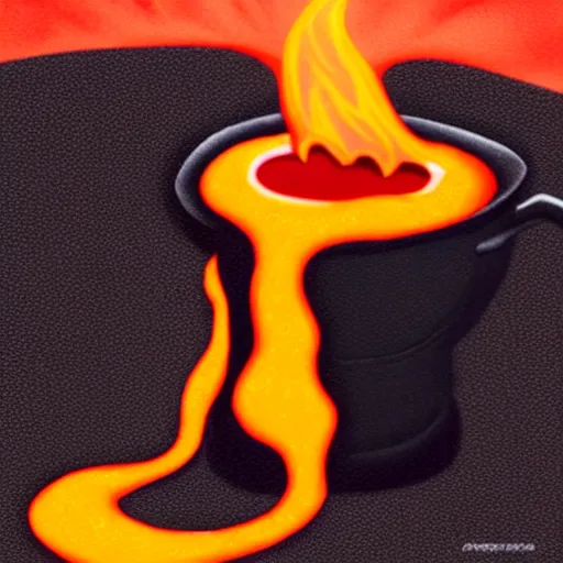 Image similar to a cup of lava