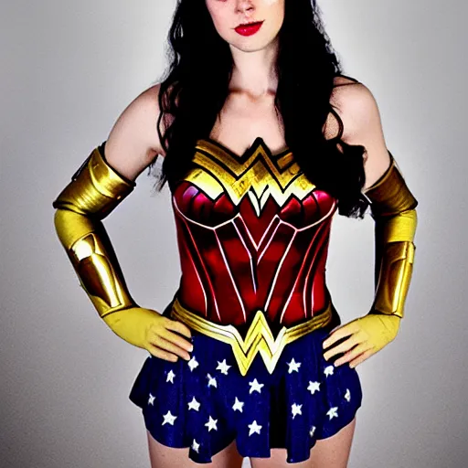 Prompt: caitlin claessens as wonder woman