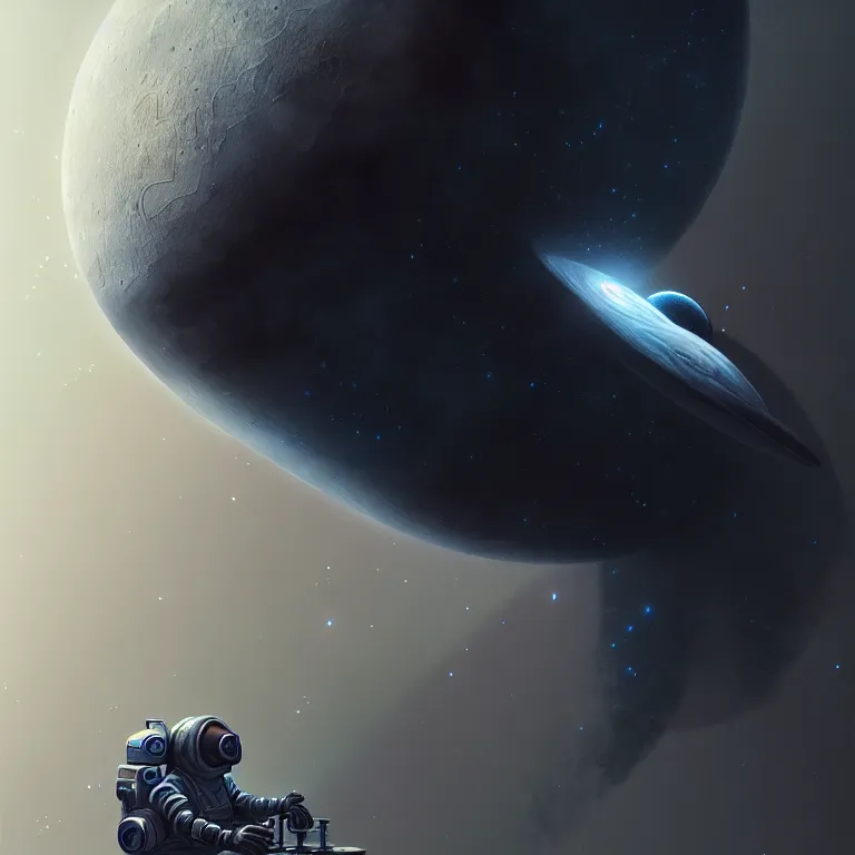 Prompt: epic professional digital art of 🌑 🚀, best on artstation, cgsociety, wlop, cosmic, epic, stunning, gorgeous, much detail, much wow, masterpiece