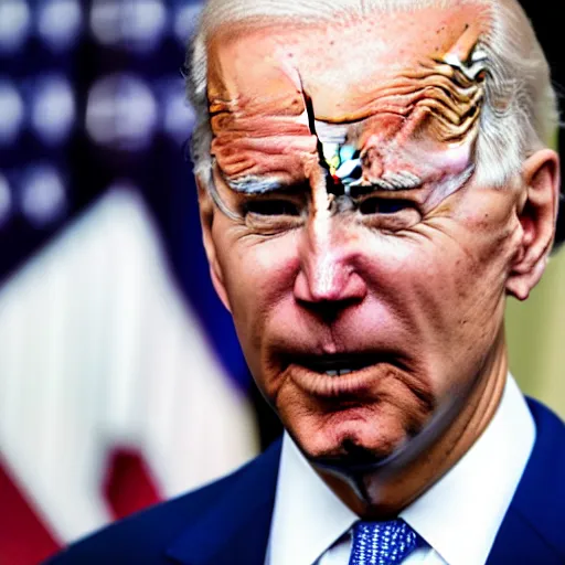 Prompt: biden making a pog face, emote, getty images