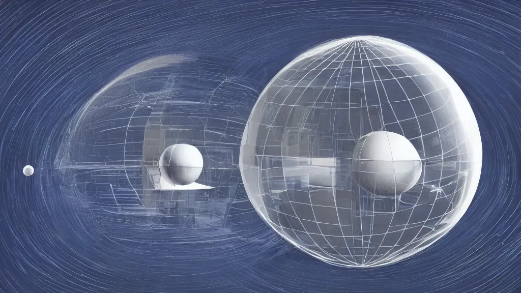 Prompt: spherical space technological technology. julian faylona