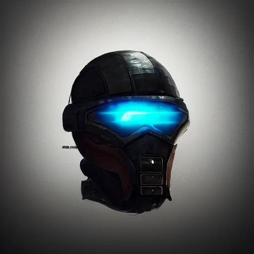 Prompt: cyberpunk helmet, concept art, artstation