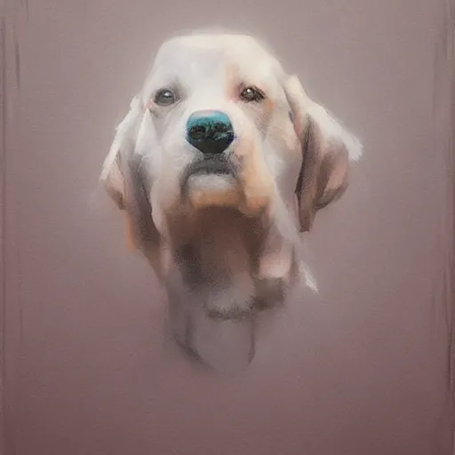 Image similar to dog by Richard Schmid by Jeremy Lipking by moebius by atey ghailan