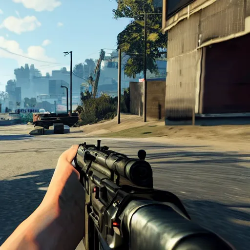 Image similar to GTA 9 gameplay 16K resolution, super futuristic graphics