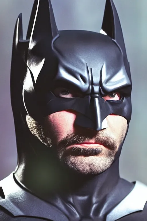 Image similar to matt berry as batman, highly detailed face