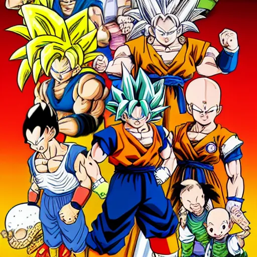 Image similar to ttrpg cover for dragon ball: grand adventures by Akira toriyama in the style of Dragon ball GT