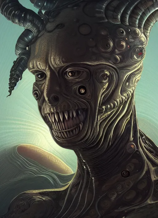 Image similar to slimy mollusk as elon musk, anthropomorphic character, drool, concept art, intricate, elegant, highly detailed, digital painting, artstation, wallpaper, smooth, sharp focus, illustration, art by h. r. giger and artgerm and greg rutkowski and alphonse mucha