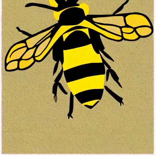 Prompt: honeybee, in the style of art deco,