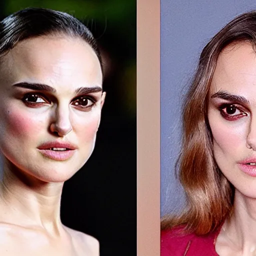 Prompt: photo of the lovechild of natalie portman and keira knightley