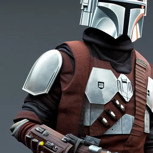 Image similar to grogu from the mandalorian, portrait, realistic, high definition, very detailed, extremely high detail, photo realistic, symmetrical, unreal engine 5