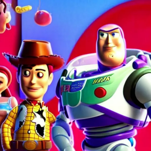 Image similar to keanu reeves in toy story 4 k quality super realistic