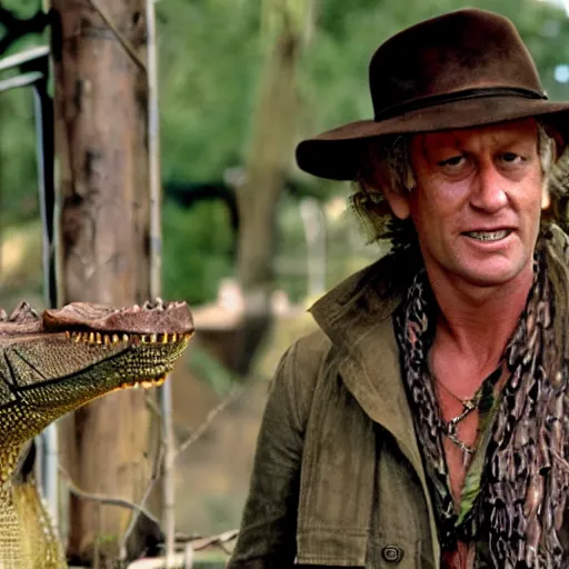 Prompt: crocodile dundee working on bioinformatics pipelines