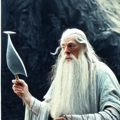 Prompt: Gandalf pondering his orb by Henry Gray, technicolor