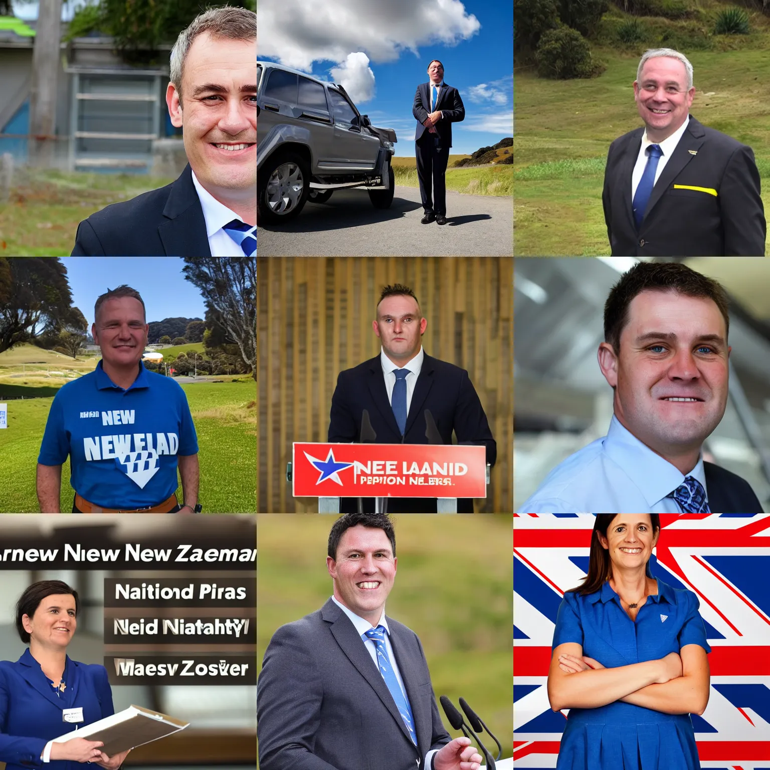 Prompt: generic New Zealand National party member