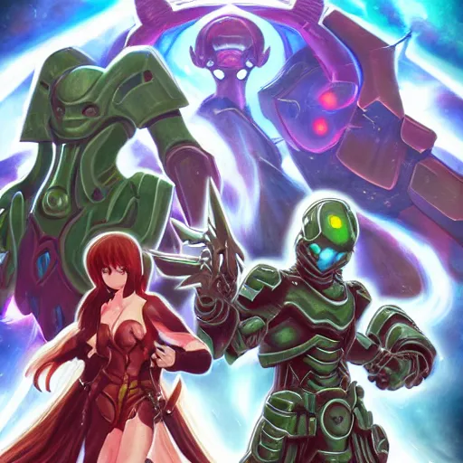 Prompt: semi realistic phantasy star iii : generations of doom game screen battle rendered by stanley artgem and studio ghibli, portrait, artstation,, rpgmaker