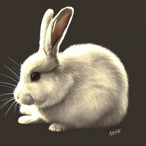 Prompt: drawing of a bunny photorealistic