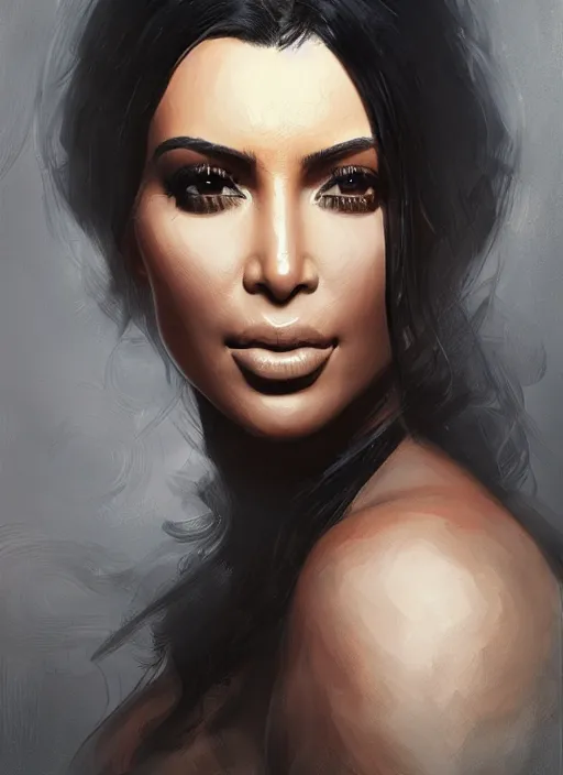 Prompt: Portrait of Kim Kardashian , marvel comics, dark, intricate, highly detailed, smooth, artstation, digital illustration by Ruan Jia and Mandy Jurgens and Artgerm and Wayne Barlowe and Greg Rutkowski and Frank Frazetta