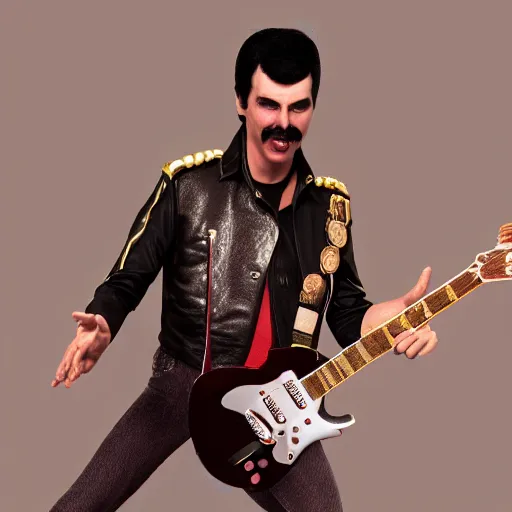 Prompt: paul mccartnay as freddie mercury, photorealistic, octane render