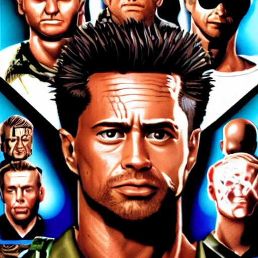 Prompt: tyler durden hasbro g. i joe 4 k